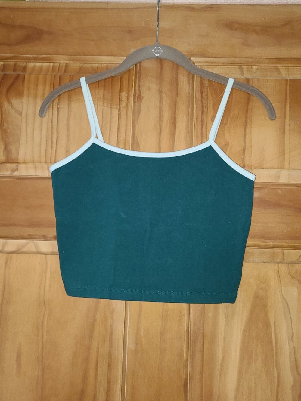 wild fable Green/White Cropped Camisole Top